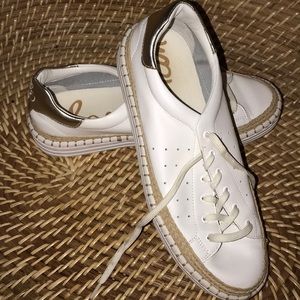 Once worn Sam Edelman summery sneakers (size 8)